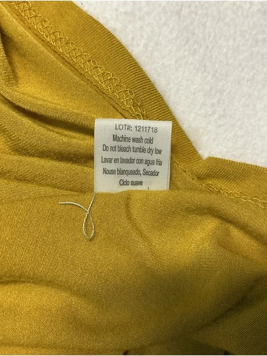 Tie-Front Mini Dress in Mustard yellow medium - Picture 9 of 9